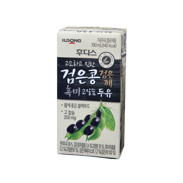 일동후디스 검은콩검은깨흑미고칼슘 190ml x 96팩